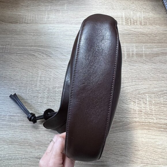 Reformation Medium Rosetta Shoulder Bag in Tobacco Brown Leather - Picture 5 of 17